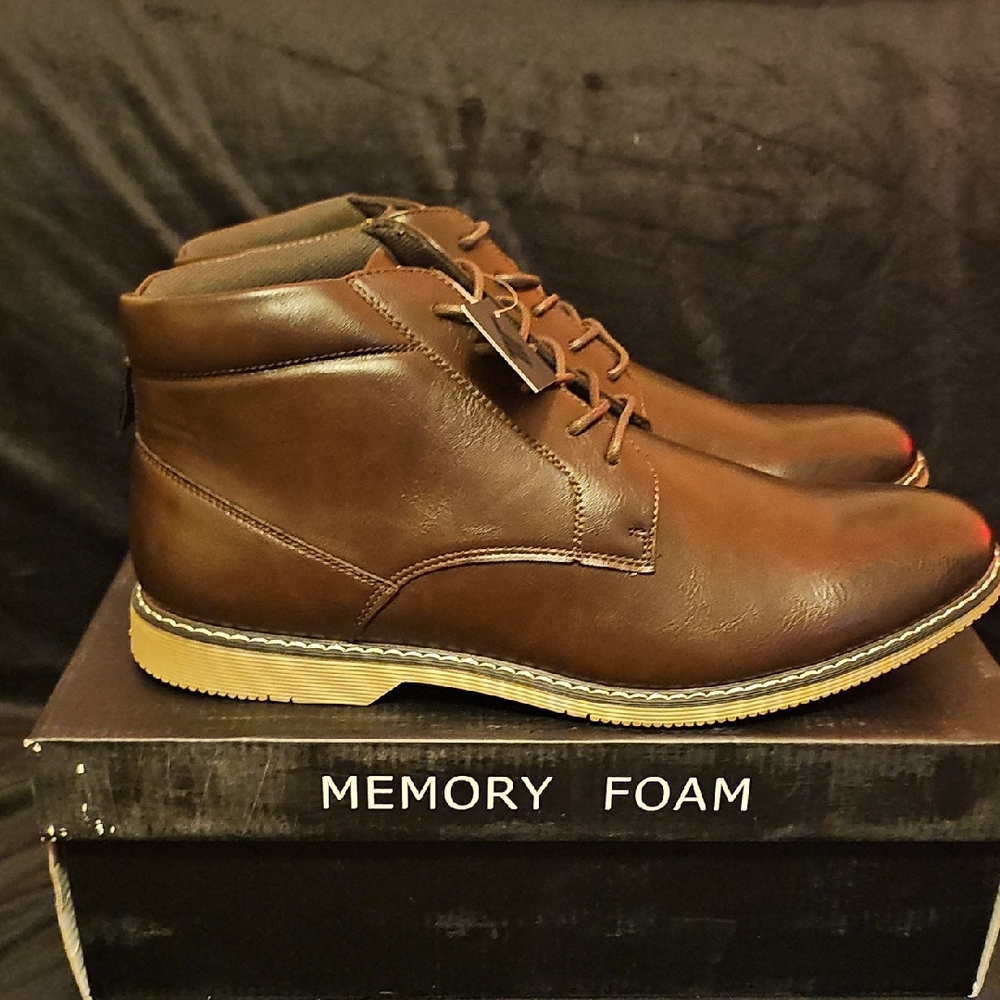 *Brand New* London Fog Men's Chukka Boots in Rich Brown - Picture 5 of 8